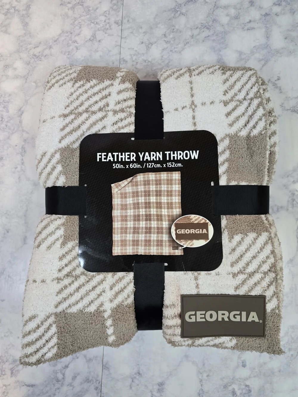 Georgia Feather Yarn Throw Blanket - 50